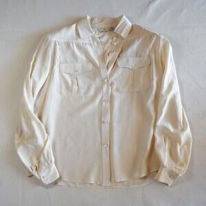 Vintage Liz Claiborne 100% Silk Button Up Blouse